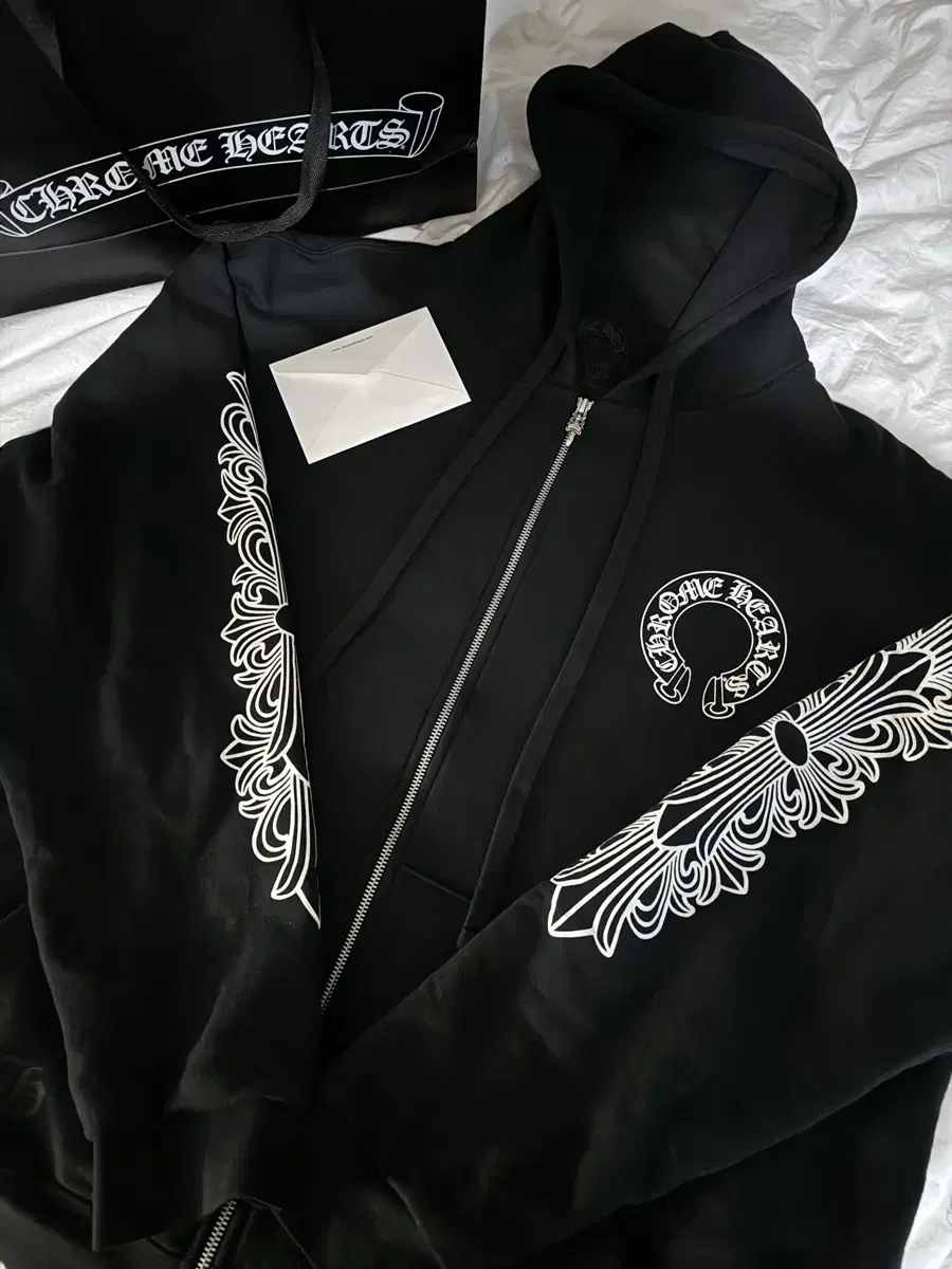 Chrome Hearts Horseshoe Floral Heavyweight Hoodie XL