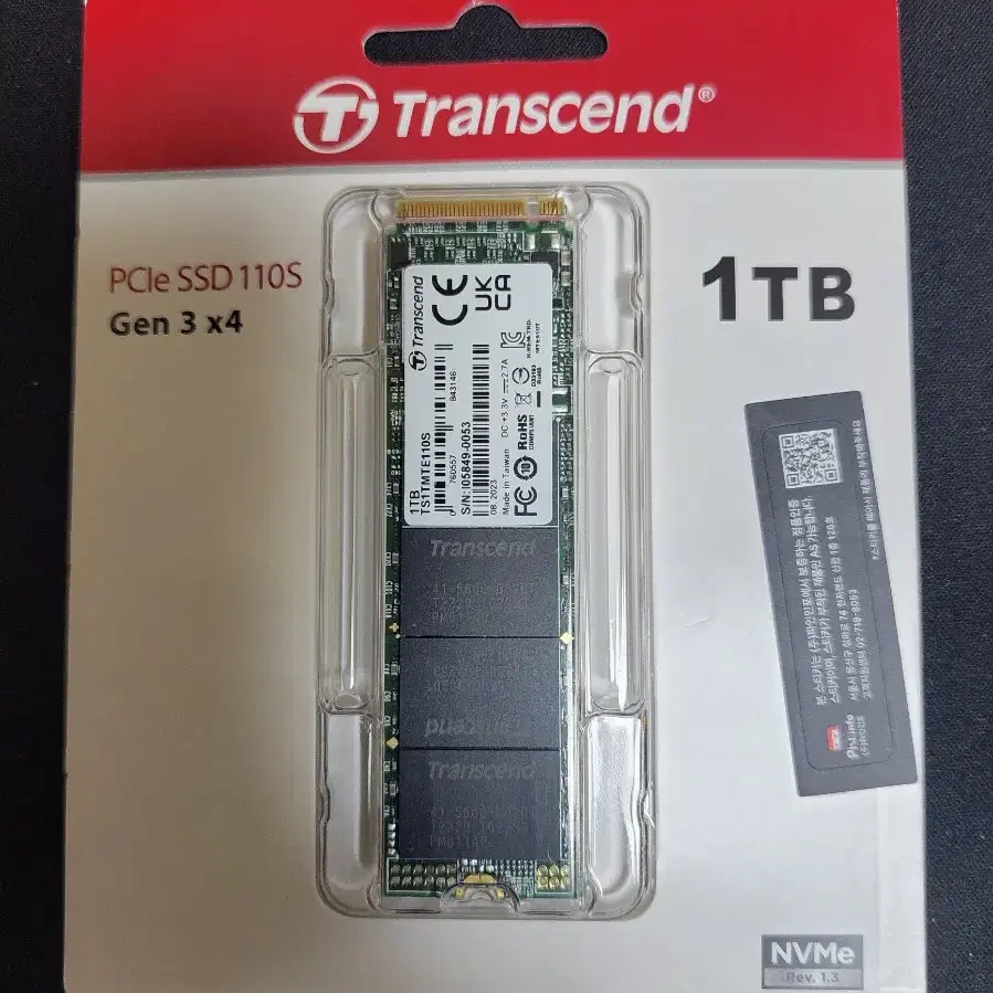 트래센드 nvme ssd 1tb 새상품