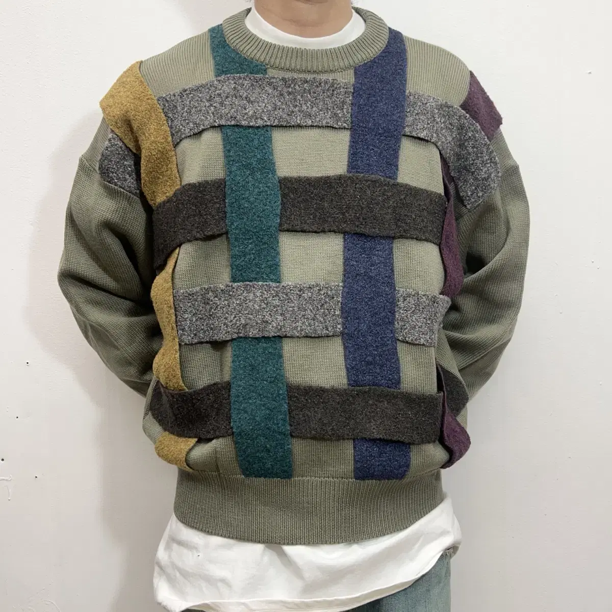 90s Antonello Za 3D Knit Sweater