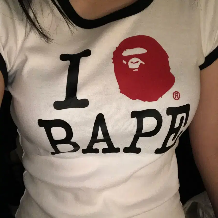 (W) BAPE I Love BAPE Mini T-Shirt White