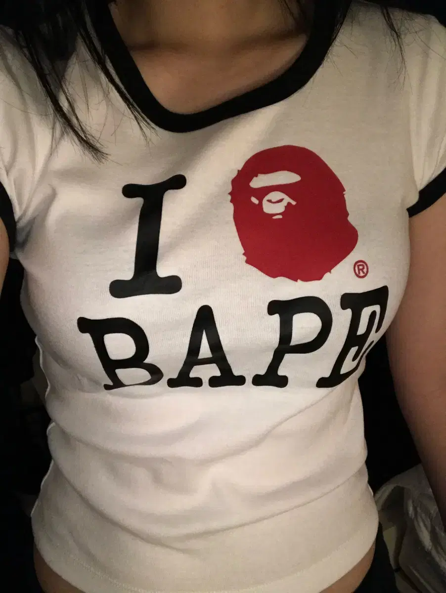 (W) BAPE I Love BAPE Mini T-Shirt White