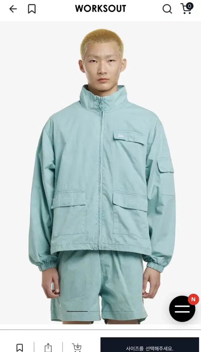 Patta jacket 파타 자켓 편집샵 웍스아웃 트랙 트러커XL 새상품