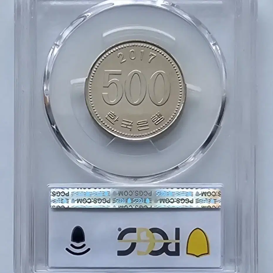 화폐수집 2017년 500원 주화 PCGS 66등급