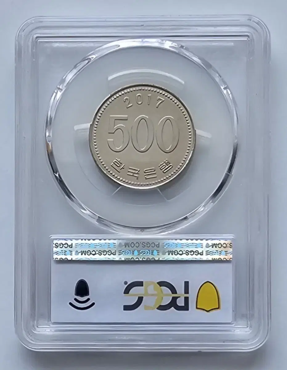 화폐수집 2017년 500원 주화 PCGS 66등급