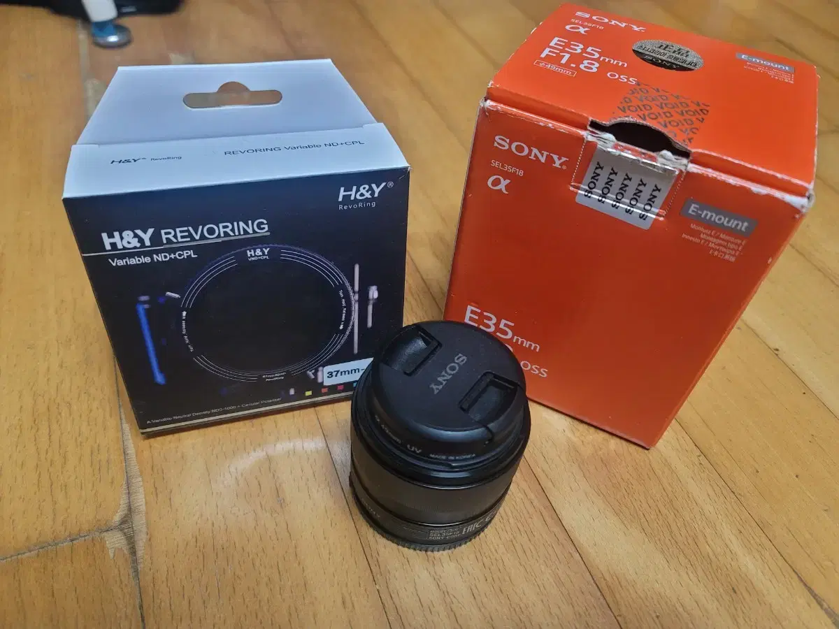 Sony E 35mm F1.8 OSS lens + H&Y Variable Filter