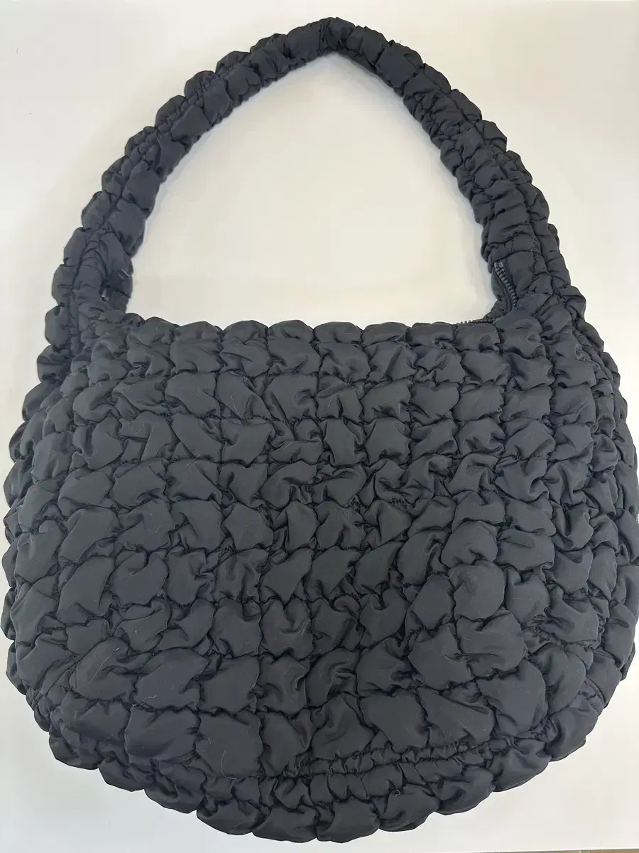 COS Quilted Oversized Shoulder Bag Black