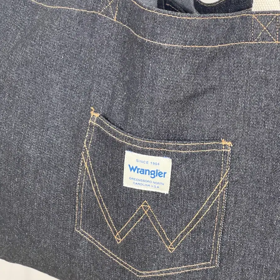 Wrangler 랭글러 데님 토트백