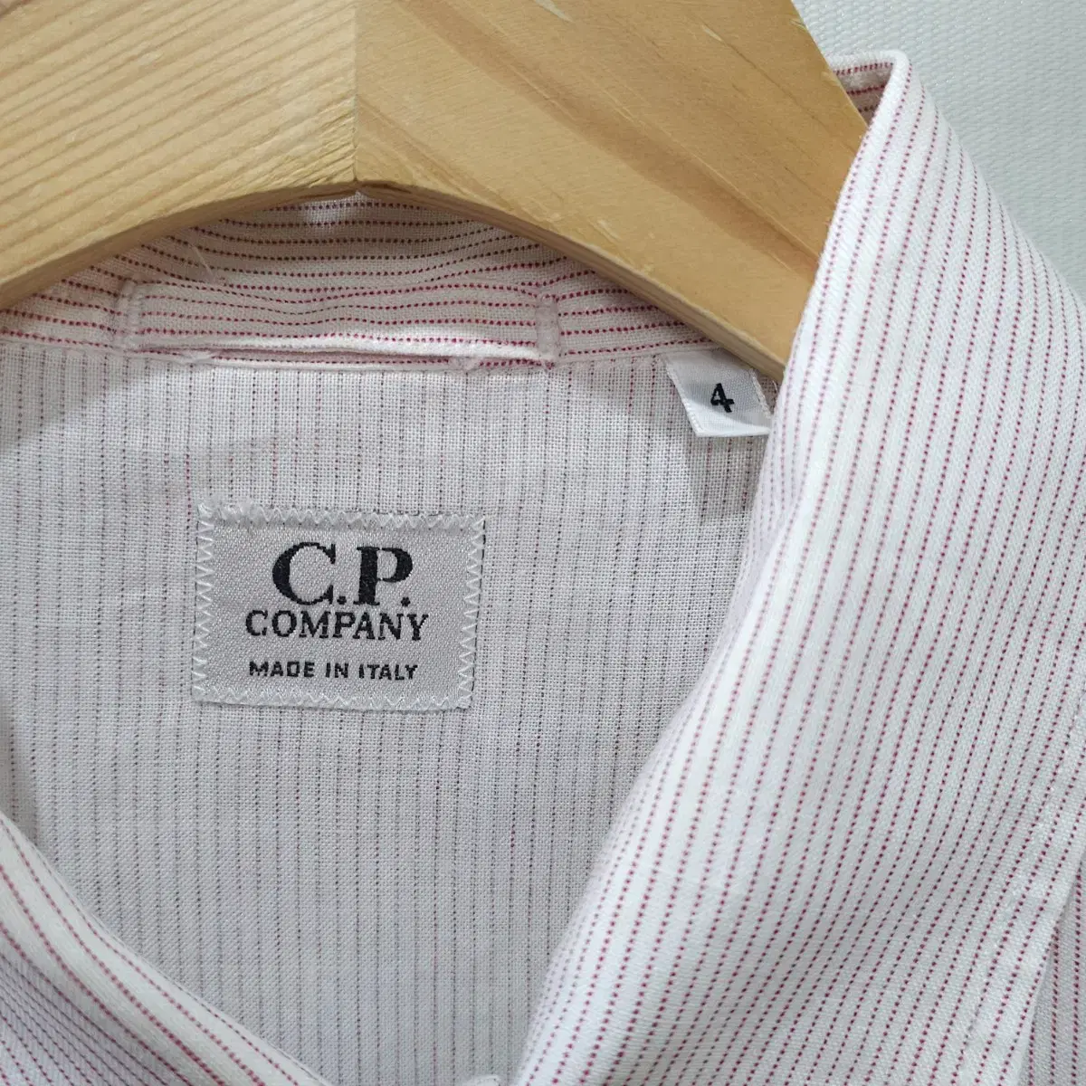 CP COMPANY 린넨 풀오버 반팔셔츠- 4