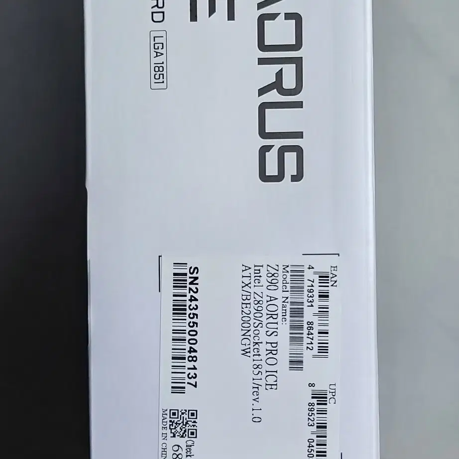 3일 사용한 기가바이트 Z890 AORUS PRO ICE 판매합니다