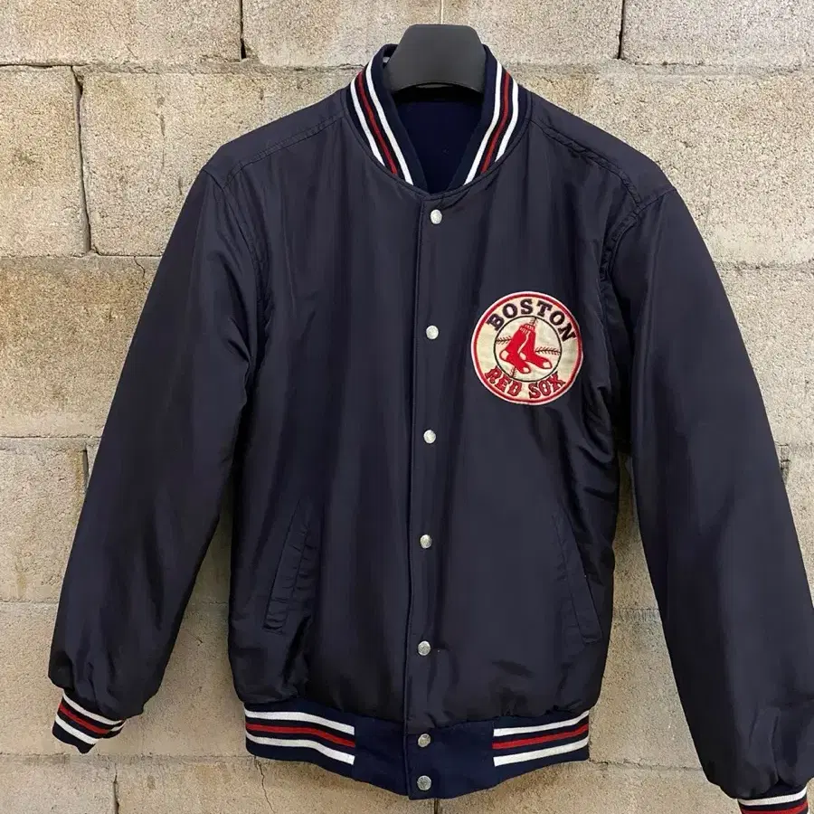 J.H Design MLB Boston 레드 삭스 리버시블 바시티 자켓