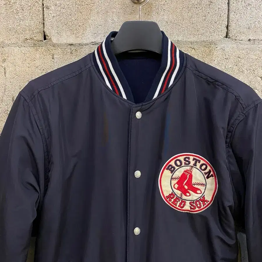 J.H Design MLB Boston 레드 삭스 리버시블 바시티 자켓