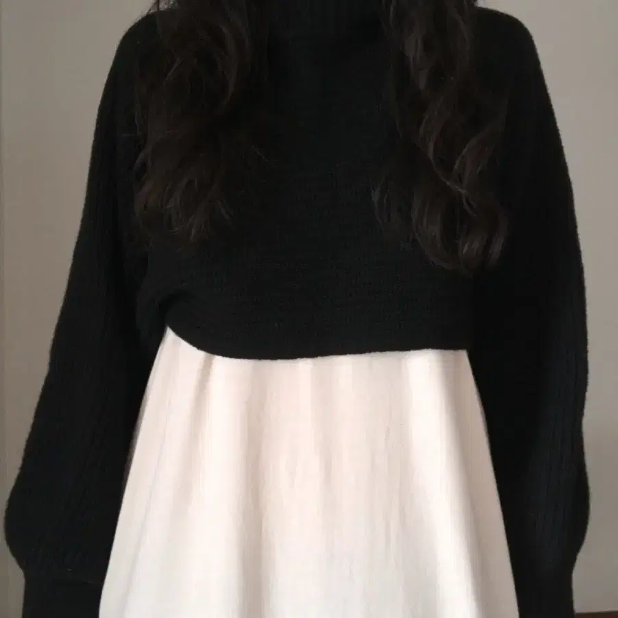 vintage turtle neck bolero knit