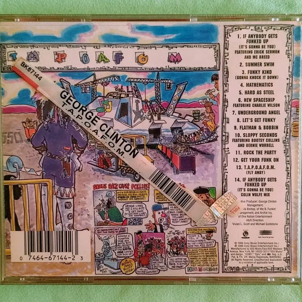 George Clinton TAPOAFOM CD 흑인음악