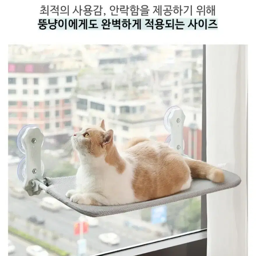 고양이 프리미엄 창문 특대형 해먹  접이식60*30cm