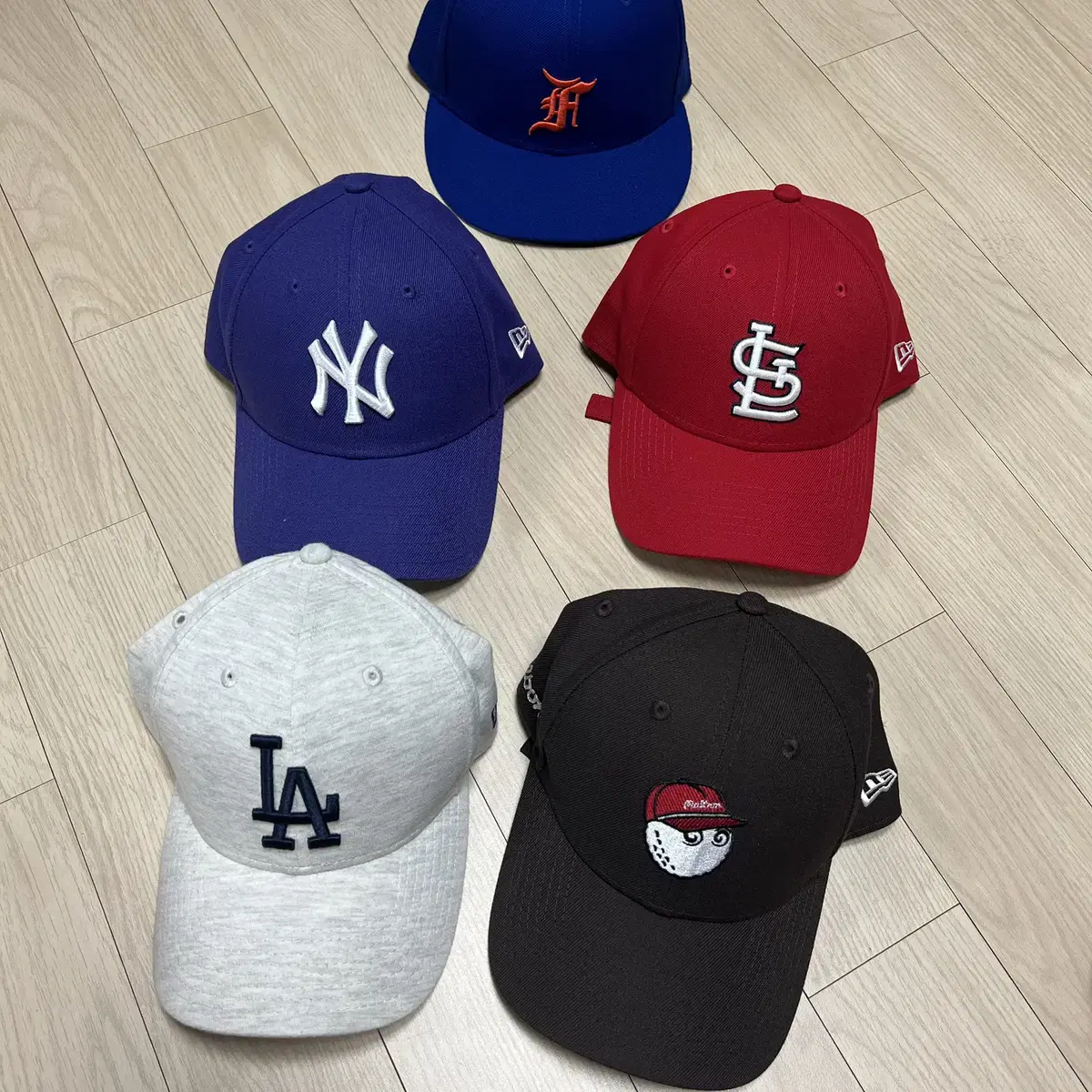 MLB 볼캡 (5개 일괄 판매)