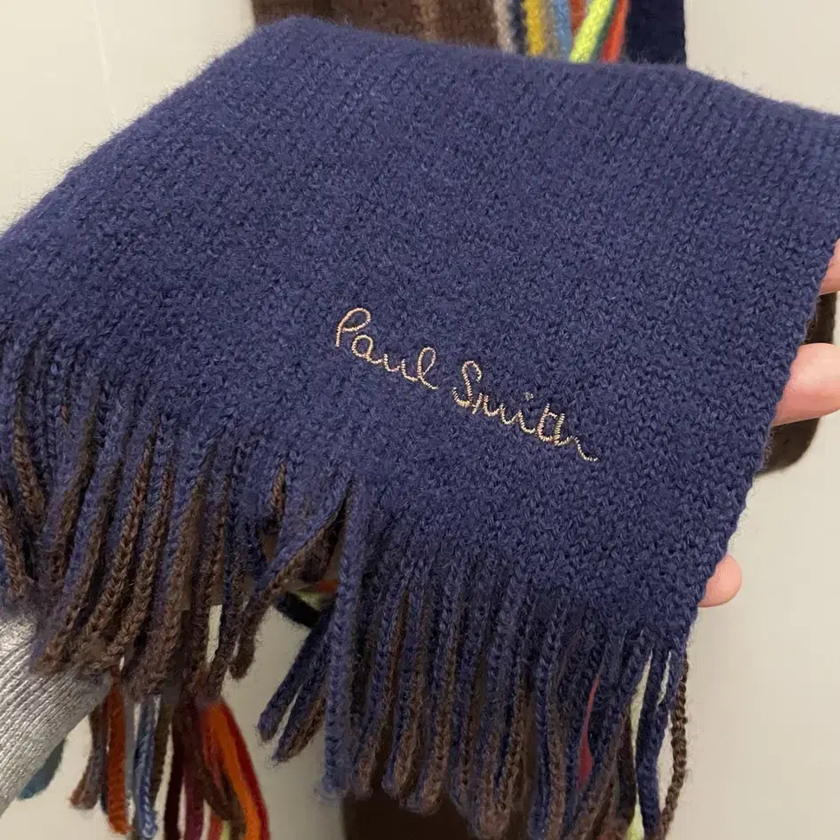 Paul smith 폴스미스 리버시블 멀티컬러 램스울 머플러 목도리