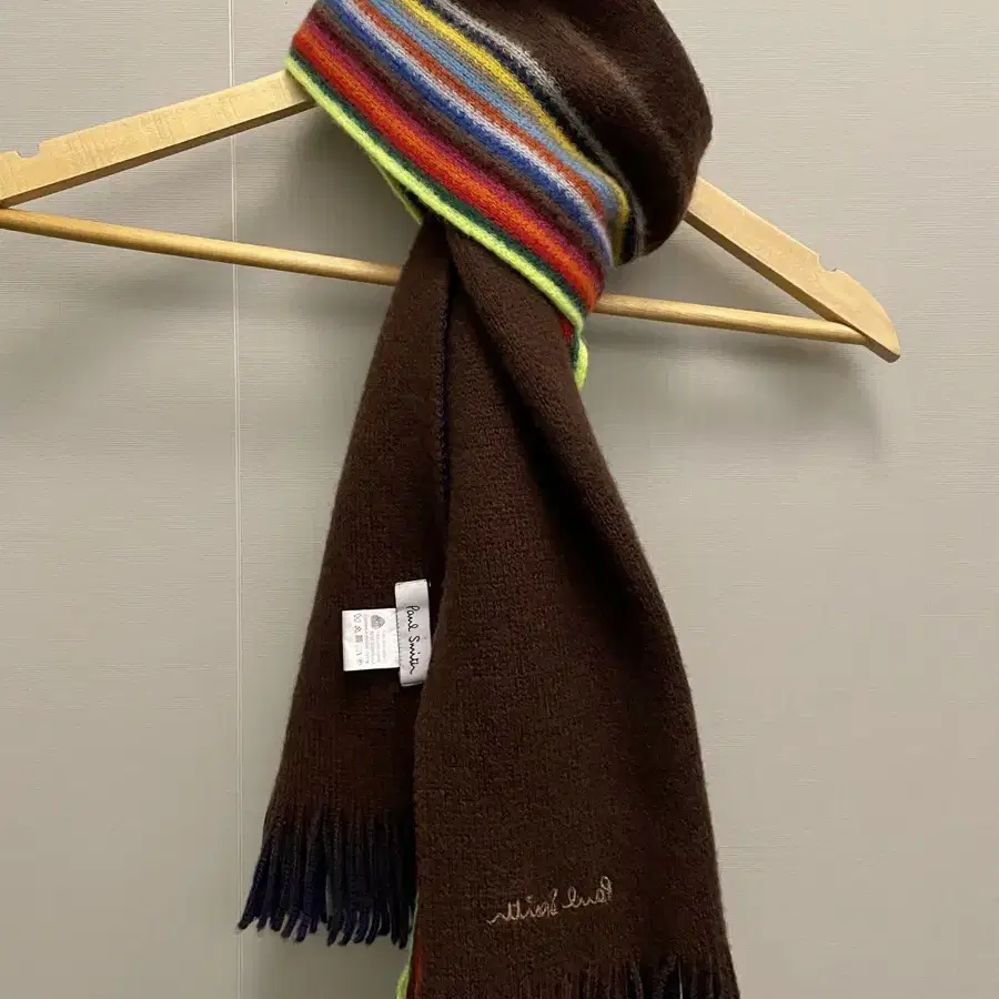 Paul smith 폴스미스 리버시블 멀티컬러 램스울 머플러 목도리