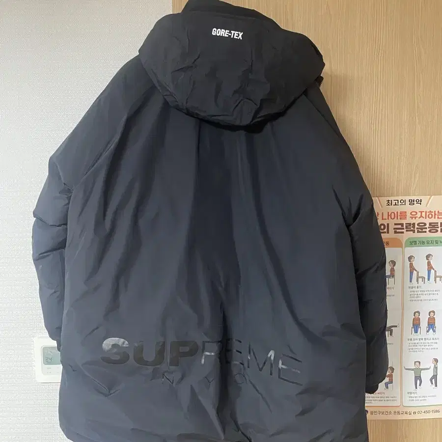 슈프림 20fw 700필 고어텍스 패딩, 블랙, xl(110)