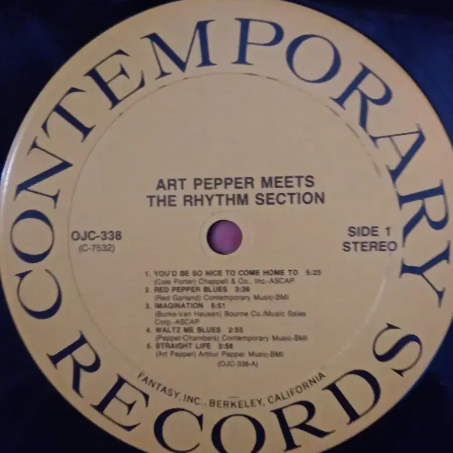 art pepper meet the rhythm section lp us