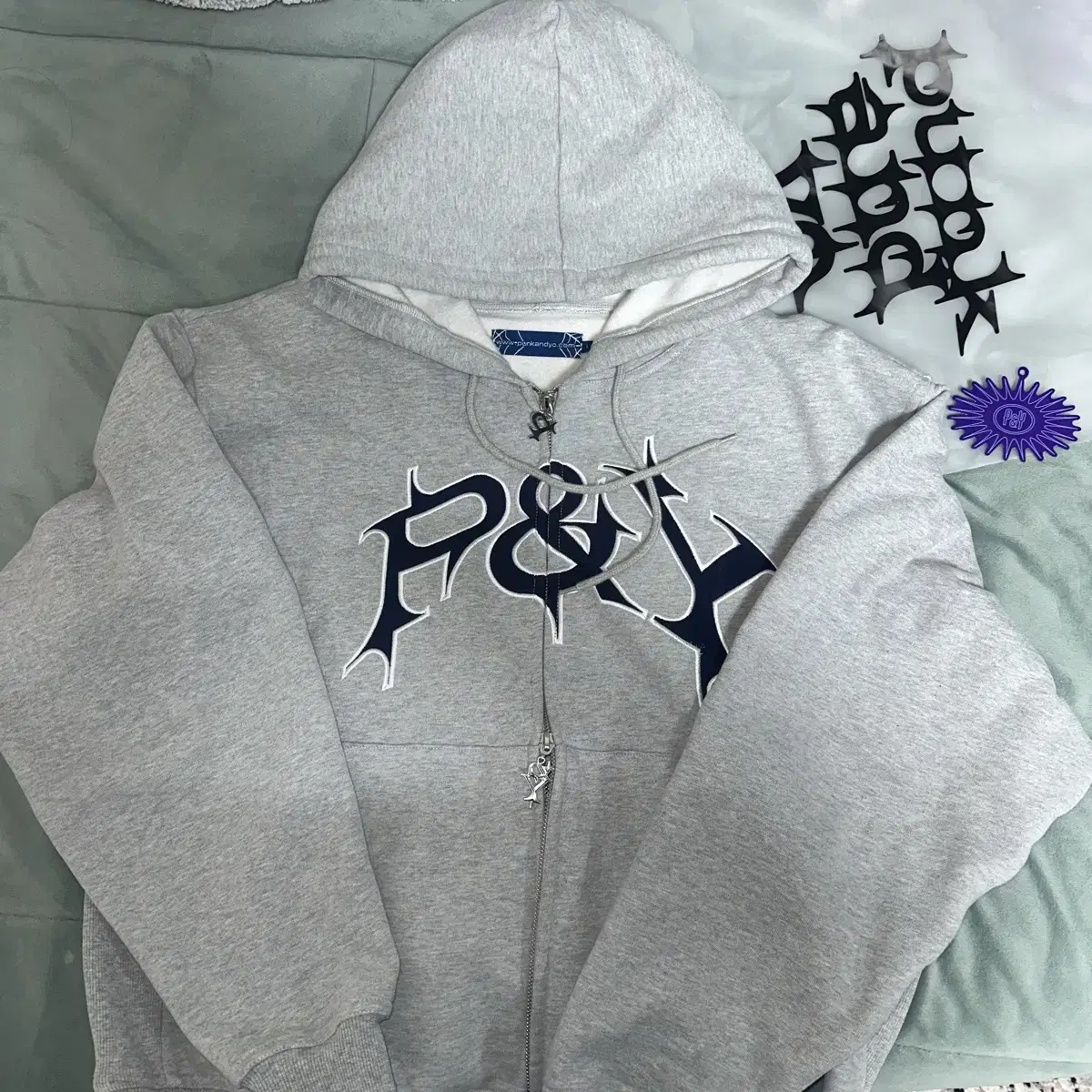 Punkandyo hoodie grey L