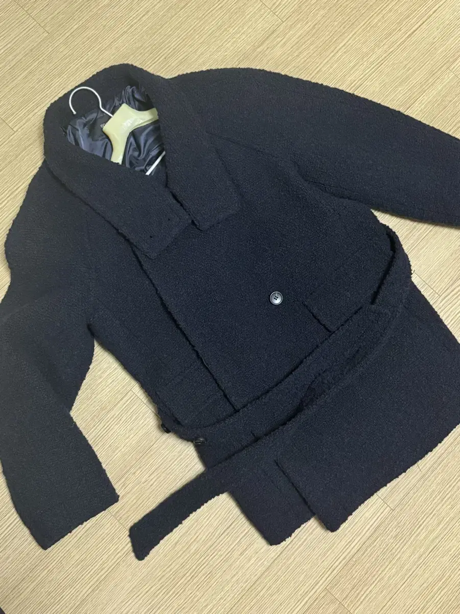 온앤온 Boucle High-neck Half Coat NEW4WHA23