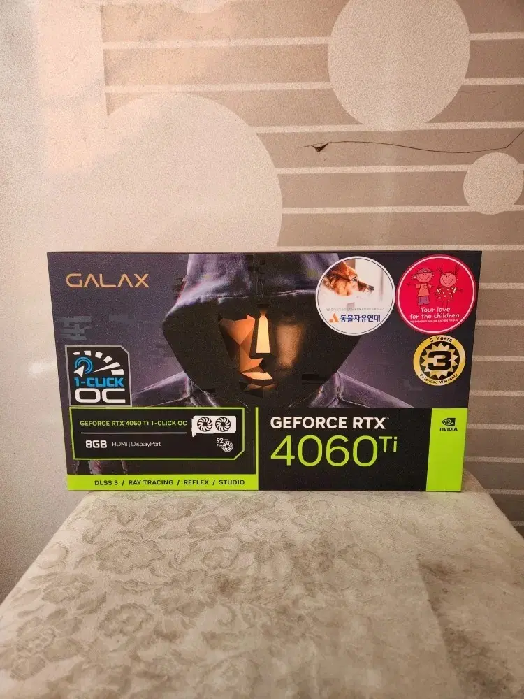 [미개봉] GALAX 지포스 RTX 4060 Ti OC D6 8GB