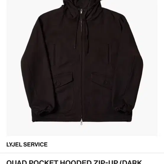 LYJELSERVICE QUAD POCKET HOODED ZIP-UP