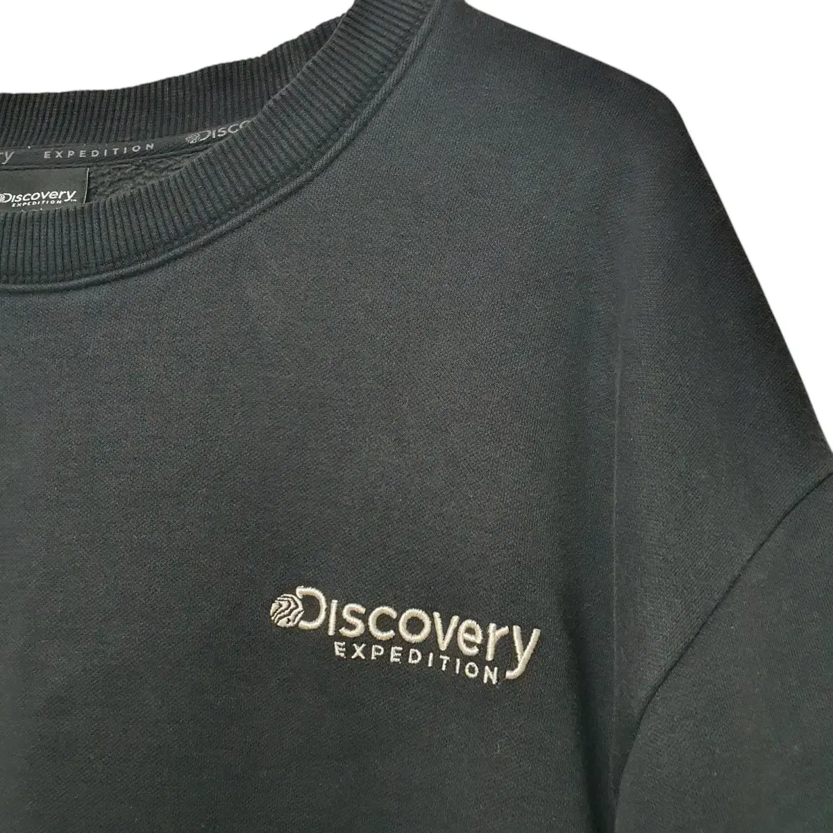 (XL 105) Discovery 디스커버리 기모맨투맨 블랙