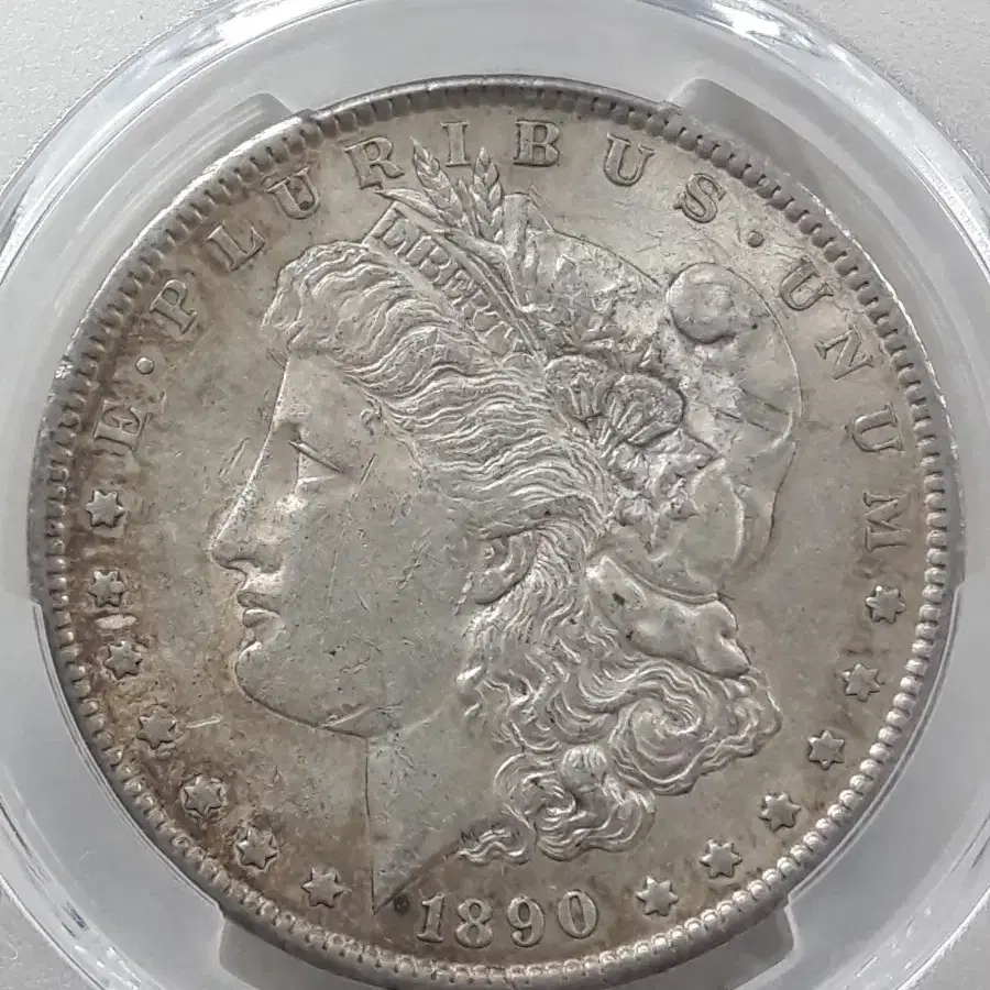 1890년 S 미국 모건 1달러 PCGS AU55 준미사용 은화