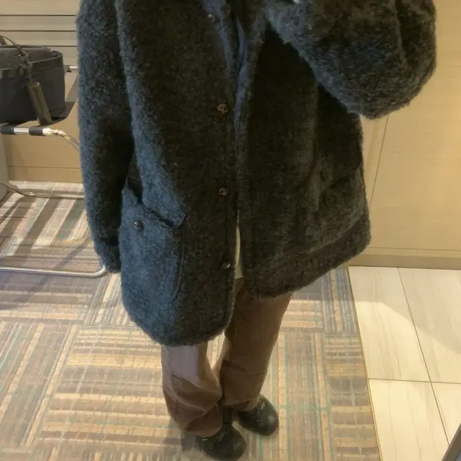 움드마켓 terry bear half coat