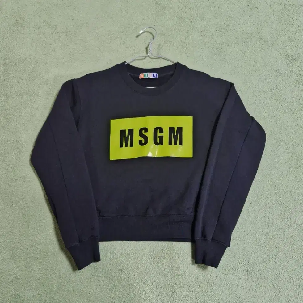 정품 여성 MSGM 로고맨투맨 S