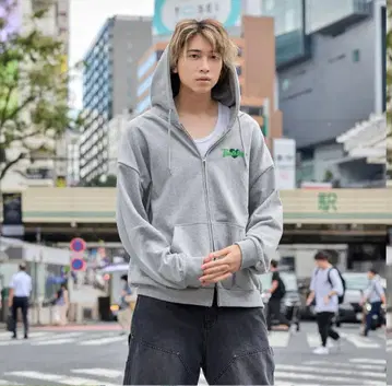 That's life poster boy logo zip hoodie