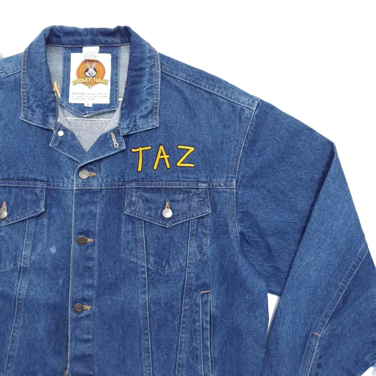 루니툰즈 빈티지 트러커 자켓 Taz 데님자켓 90s XL (110)