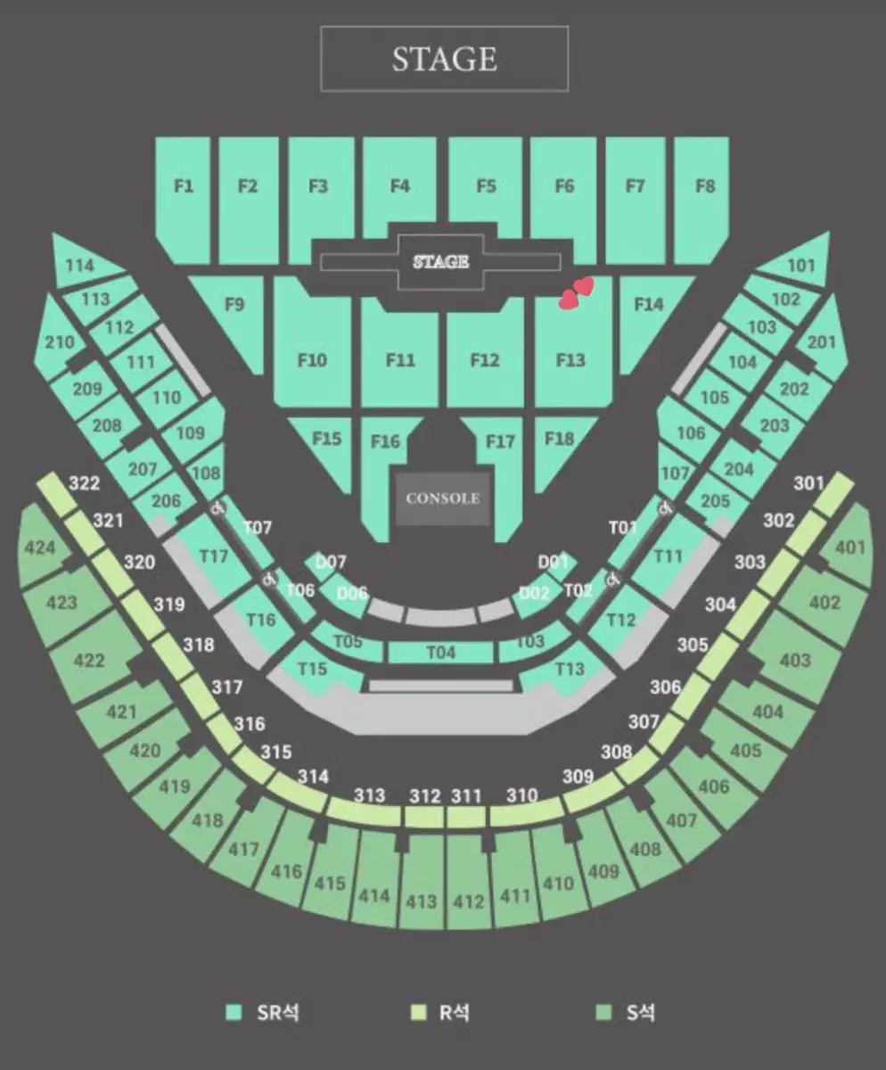 데이식스 콘서트 12/20 금 첫콘 양도 플로어 F13구역 2열 <