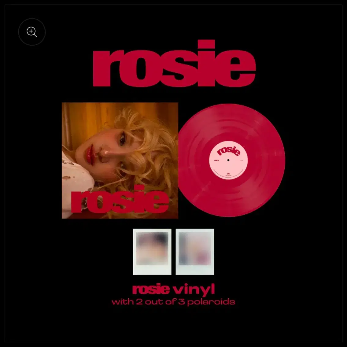 (미개봉 새제품) 로제 LP 바이닐 rosie (레드)