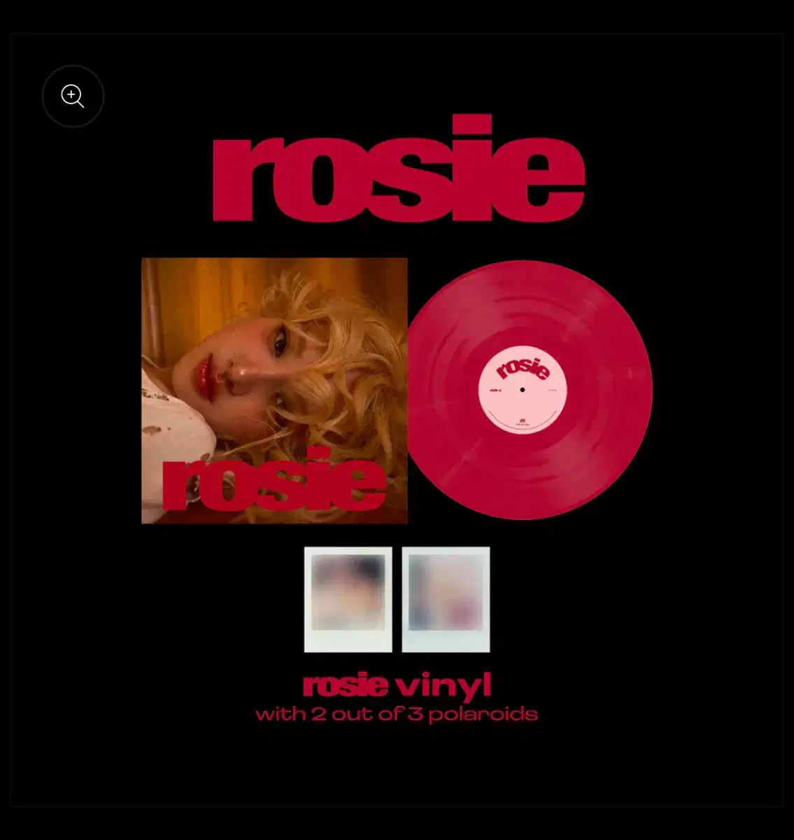 미개봉 2장 일괄 로제 LP 바이닐 rosie 레드+뱀파이어홀리