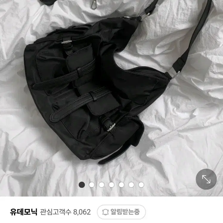 나일론 투웨이 포켓 숄더백 크로스백 블랙 대학생 가방