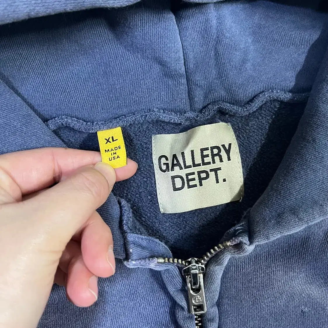 105 GALLERY DEPT 갤러리 디파트먼트 피그먼트 후드 집업