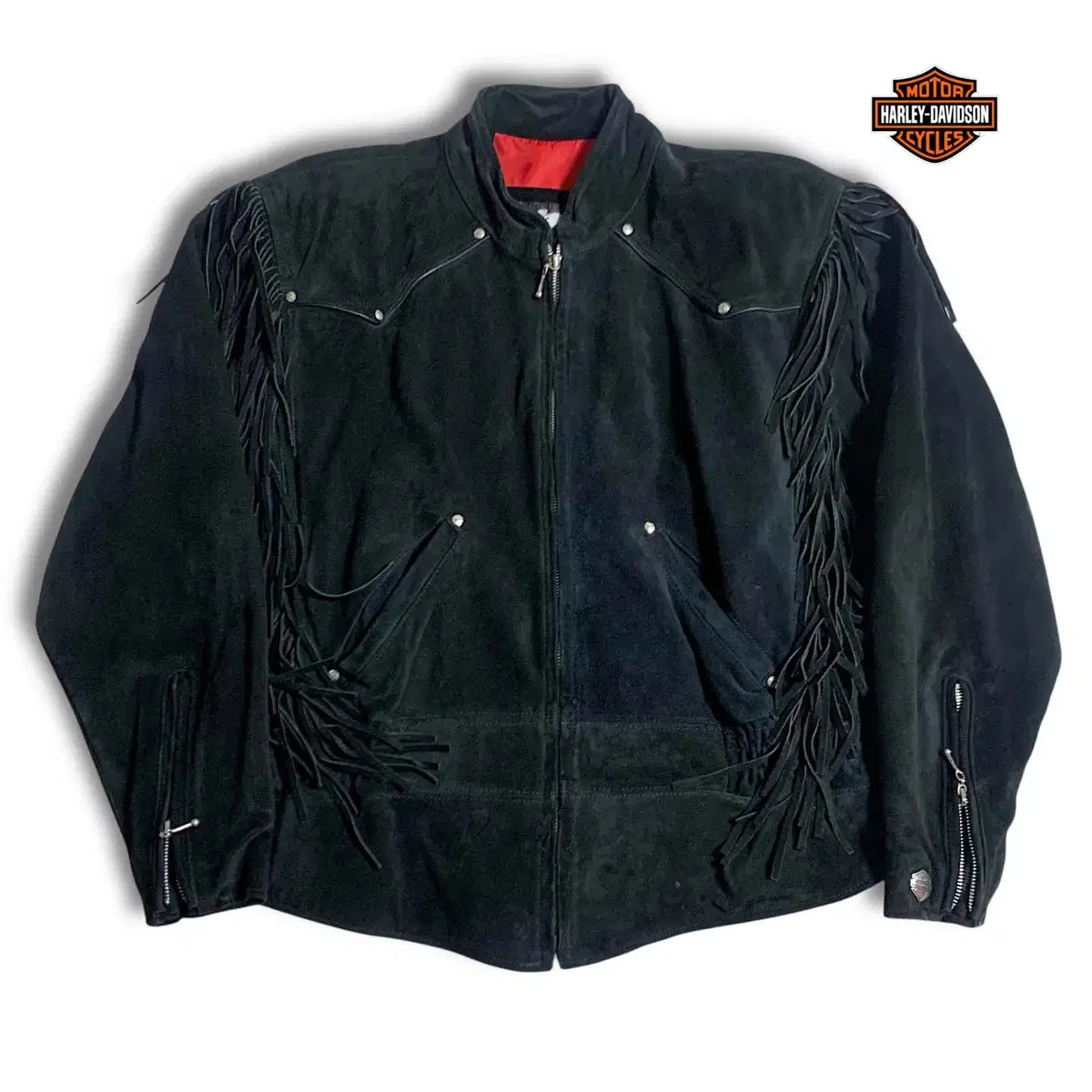 [L~XL] Harley davidson 프렌지 스웨이드 자켓