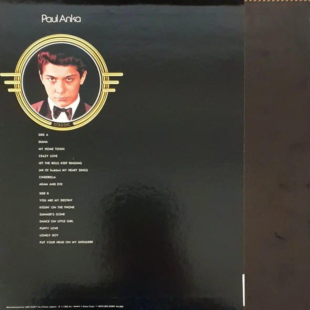 LP ㅡ Paul Anka  /  수입명반