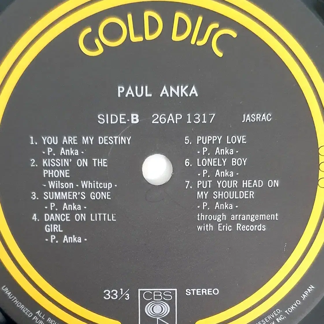 LP ㅡ Paul Anka  /  수입명반