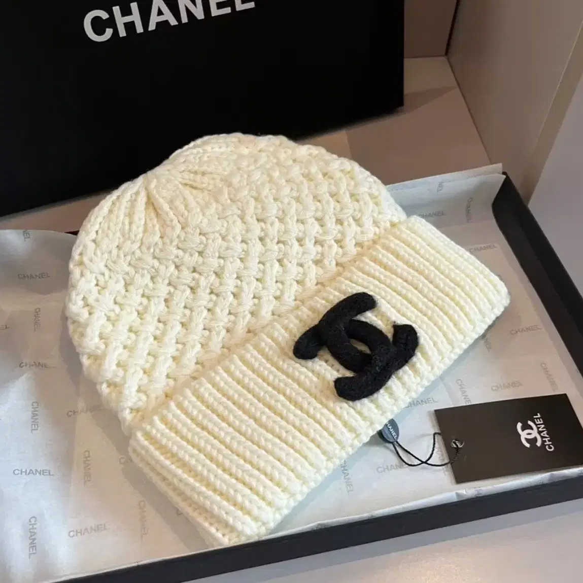 샤넬 CHANEL 모자 화이트