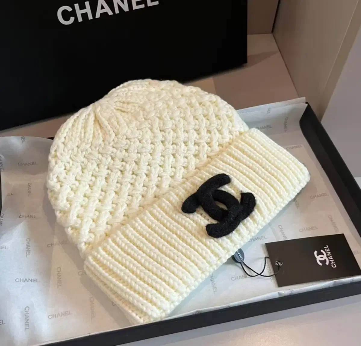 샤넬 CHANEL 모자 화이트