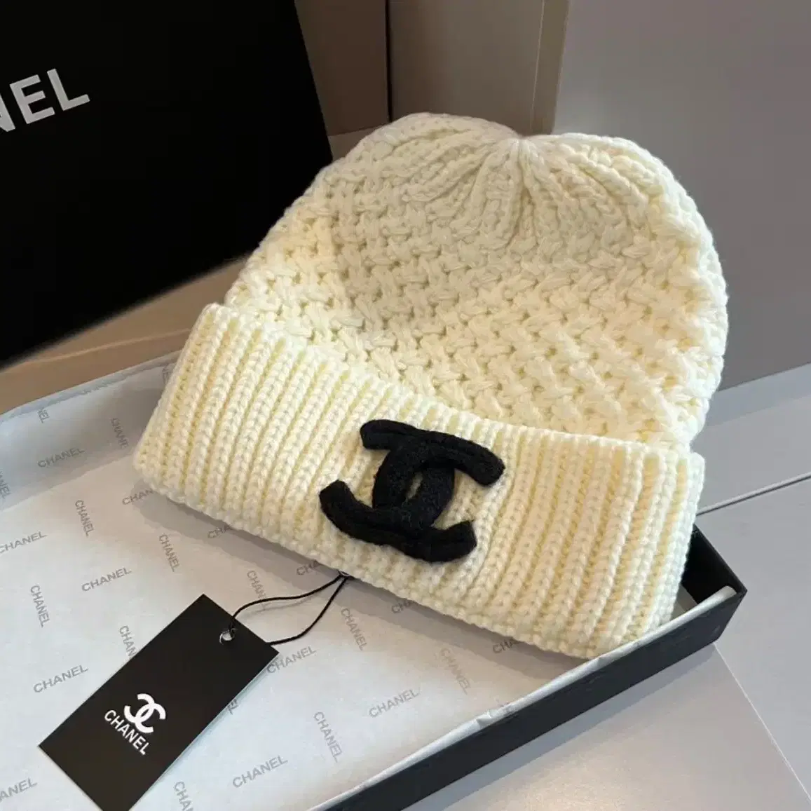 샤넬 CHANEL 모자 화이트