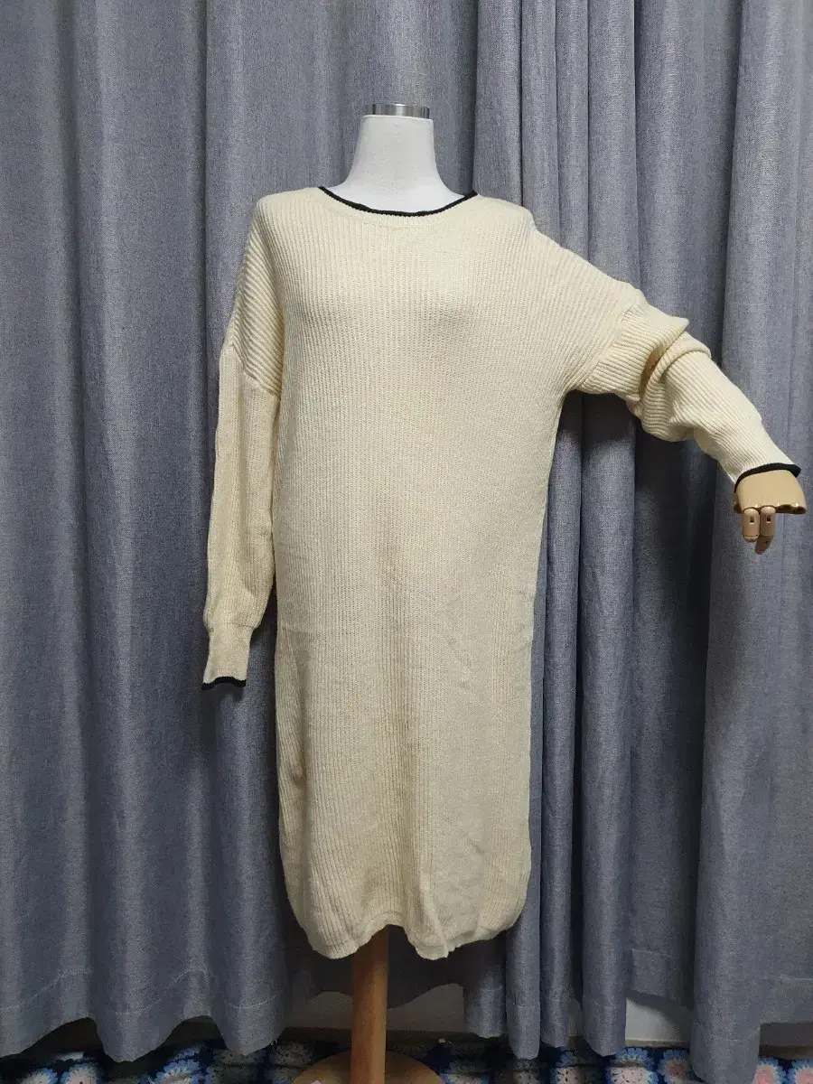 cream cattail overknit onepiece