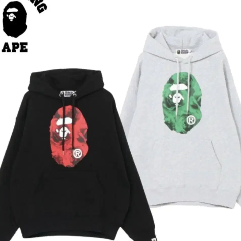 베이프 Bape 플로라 솔리드 카포 에이프 헤드 후디