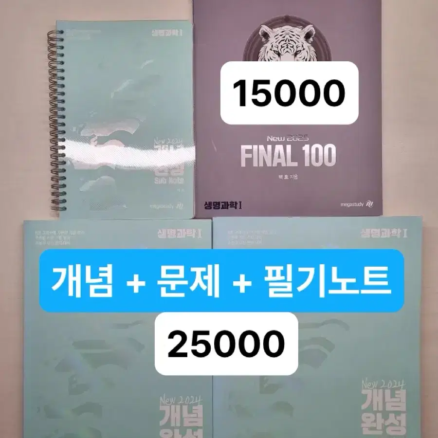 (새책) 백호 2024 개념완성 2025 파이널 100