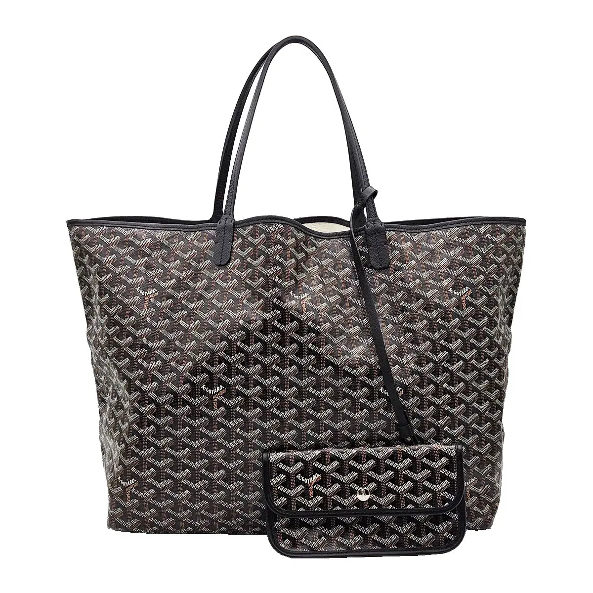 고야드 Goyard 블랙 캔버스 생루이 GM 숄더백