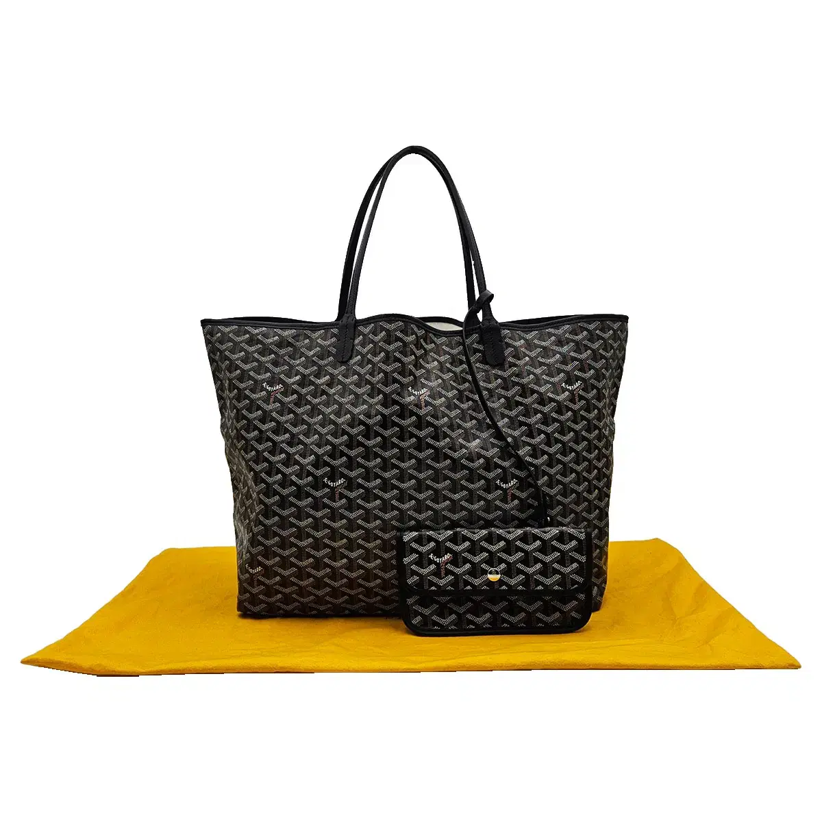 고야드 Goyard 블랙 캔버스 생루이 GM 숄더백