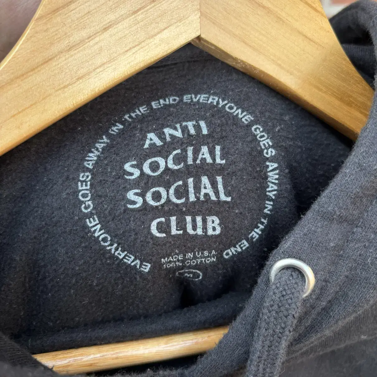 Anti Social Social Club 안티소셜소셜클럽 블랙 후드티